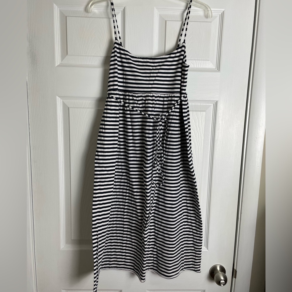 J. Crew Navy and White Striped Dress - NWOT